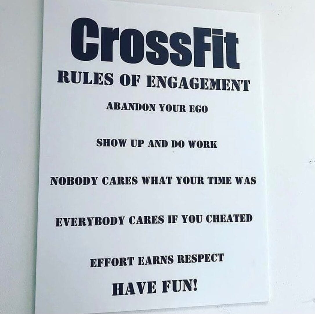 Crossfit Rules Of The Gym