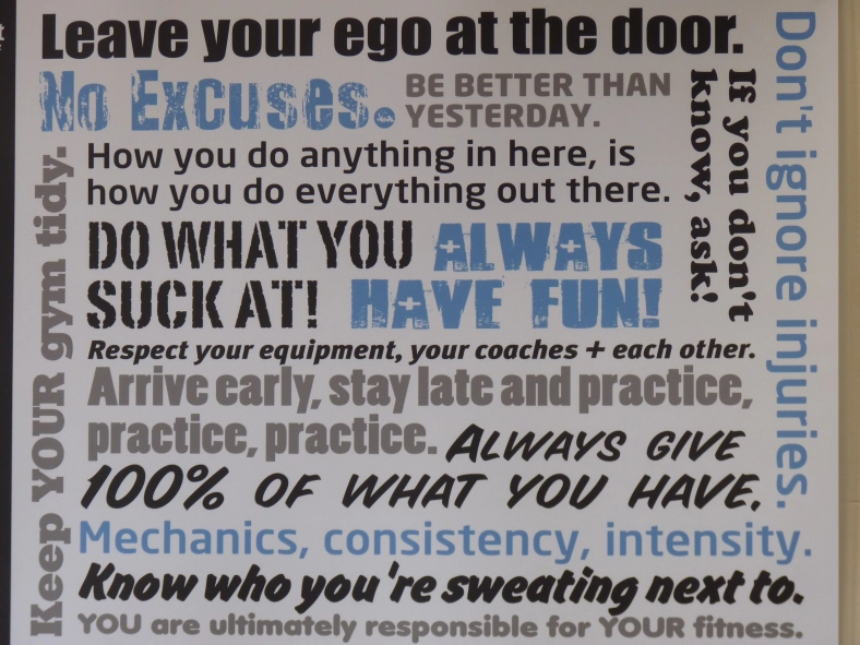 Crossfit Gym Rules Poster